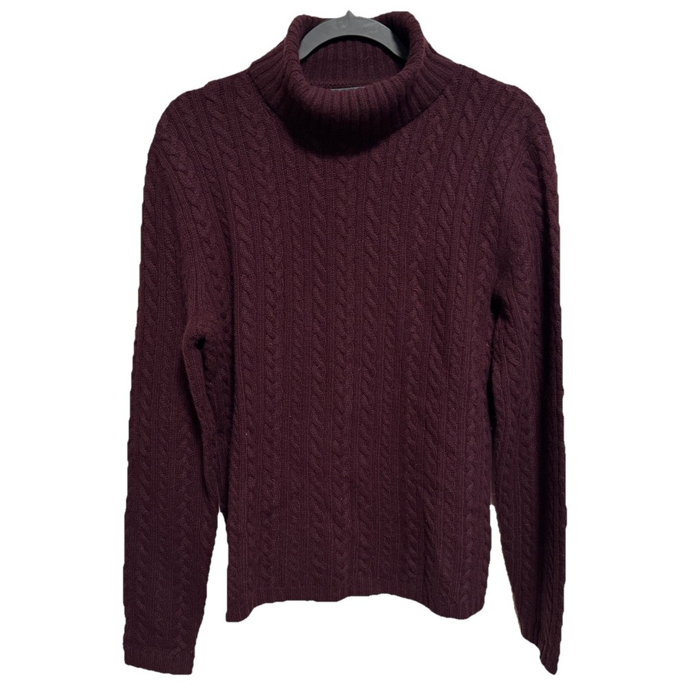 Lauren Ralph Lauren Women's Vintage Turtleneck Sweater Wool & Cashmere Sz Large